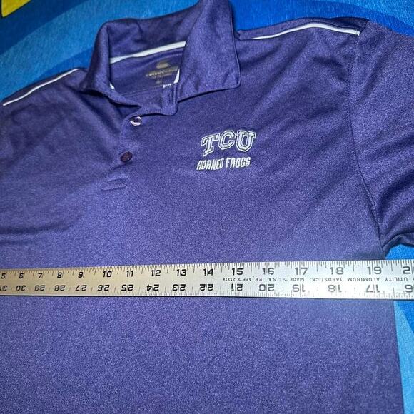 TCU Horned Frogs Colosseum Performance Polo Shirt - Picture 2 of 5